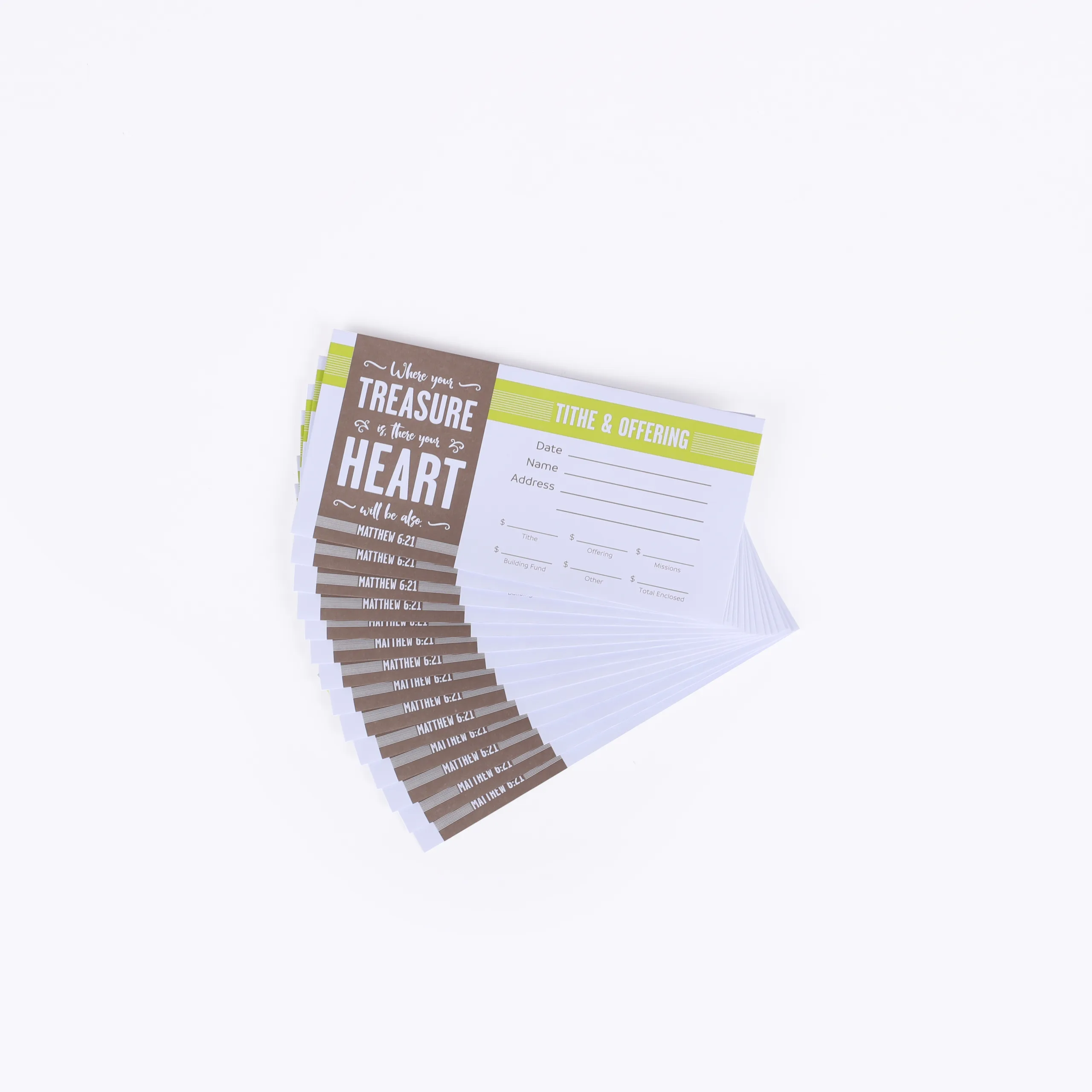 Envelop For Tithe And Offering- Matthew 6:21- Swanson Christian Products