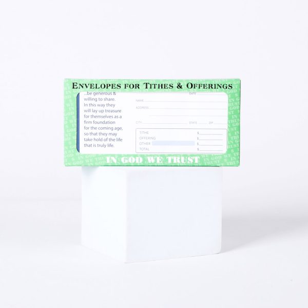Envelope for Tithe and Offering - 1 Timothy 6:18-19 Treasure | Swanson Christian Products