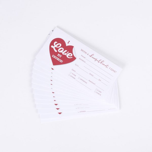 Envelope for Tithe and Offering - I Love My Church - 100 Ct. | Swanson Christian Products