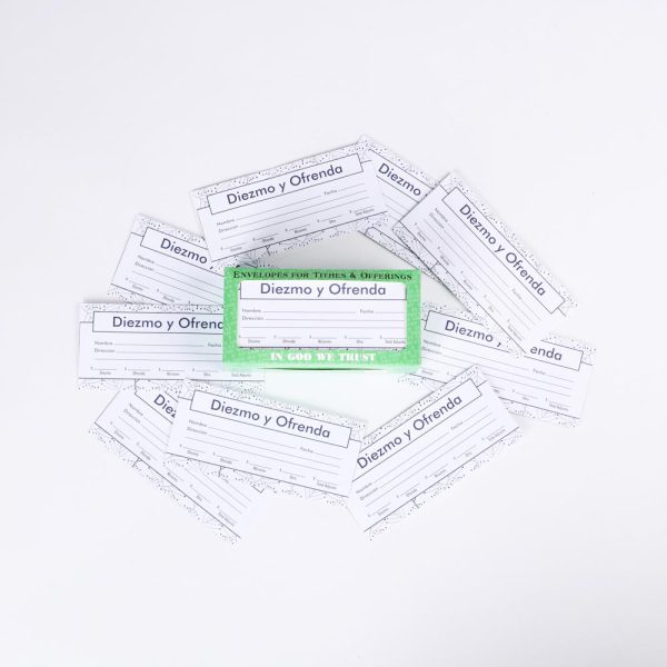 Spanish Envelope for Tithe and Offering - Navy - 100 Ct. | Swanson Christian Products