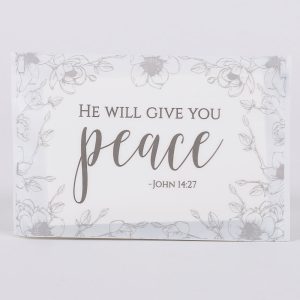Tissue Packs – He Will Give You Peace – Pk 12