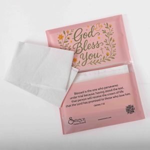 Tissue – God Bless You – Dove & Cross – Pk12