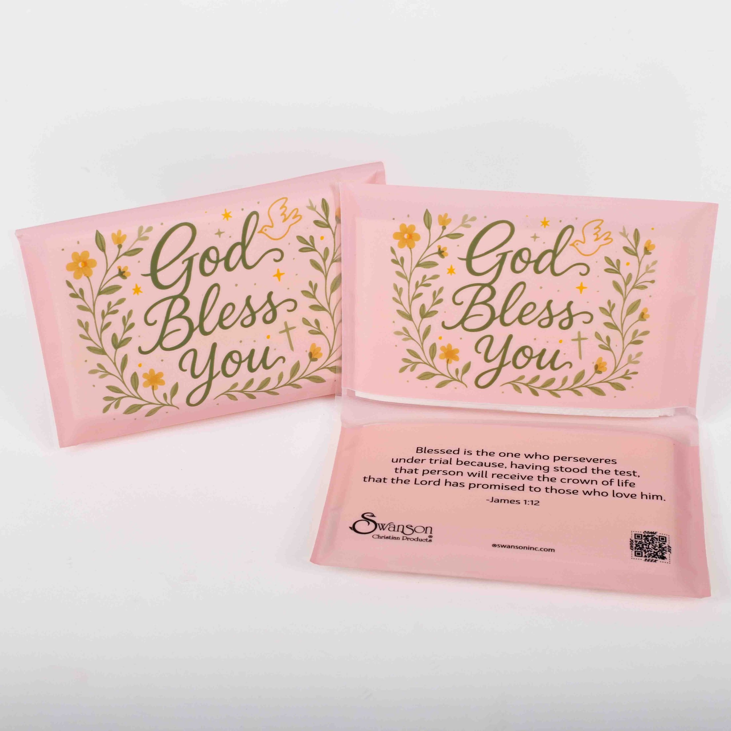 Tissue - God Bless You - Dove & Cross - Pk12 - Image 6