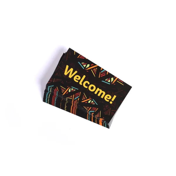 Connect Visitor Card-Welcome Multi color Black- Swanson Christian Products