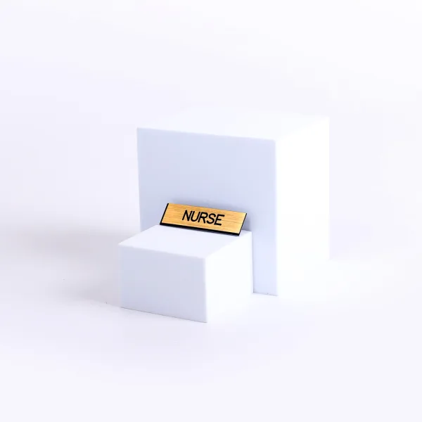 Badge Engraved Nurse Gold Pin- Swanson Christian Products