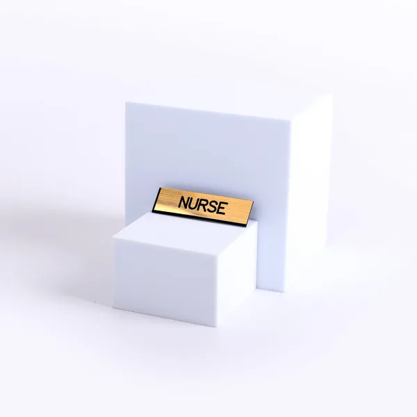 Badge Engraved Nurse Gold Pin- Swanson Christian Products