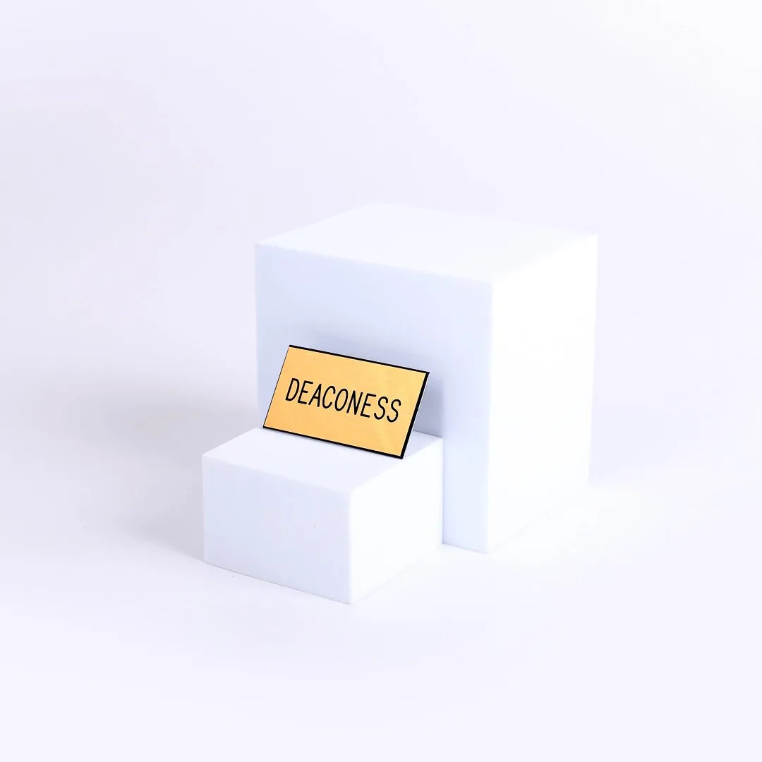Badge Engraved Deaconess Gold Clip- Swanson Christian Products