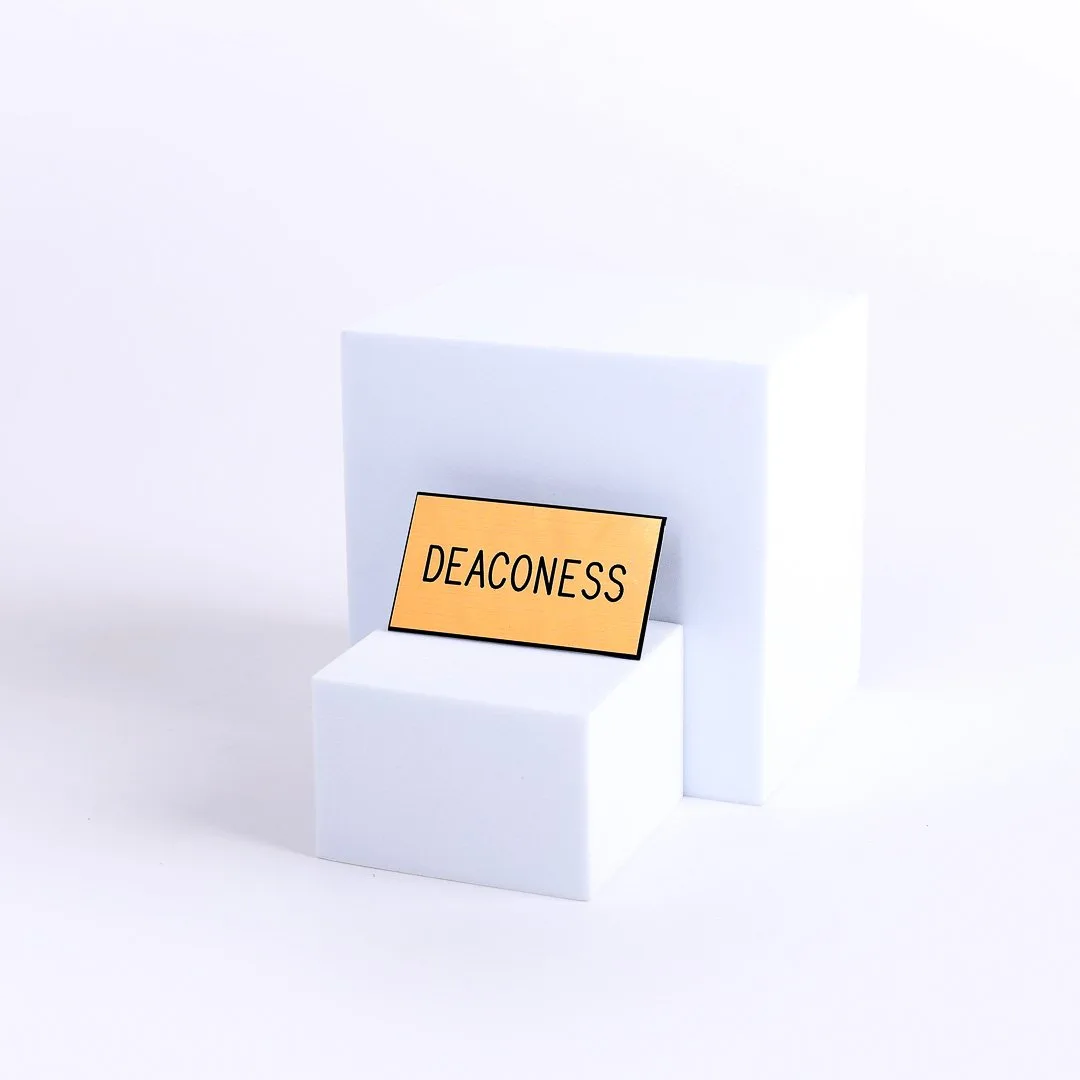 Badge Engraved Deaconess Gold Clip- Swanson Christian Products