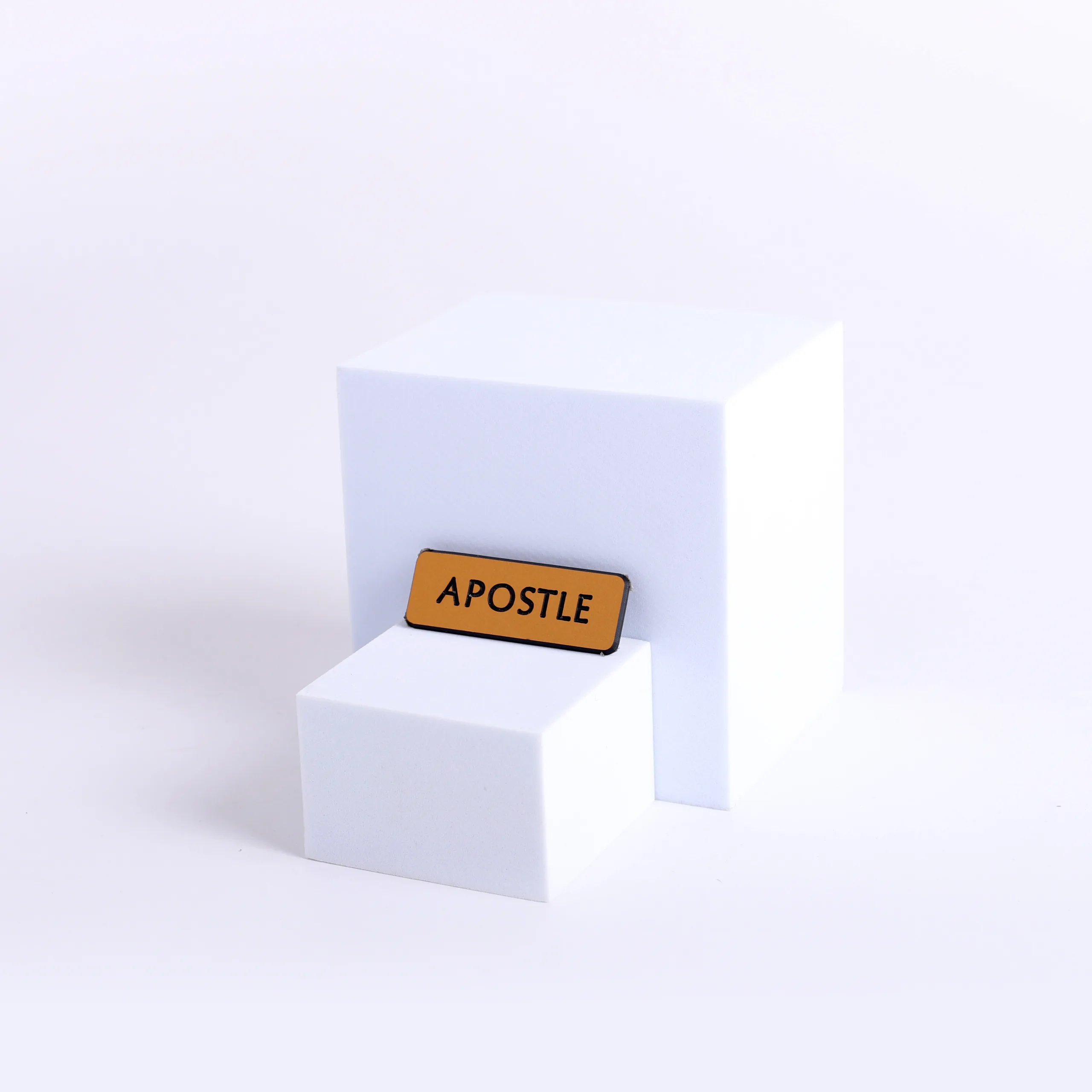Badge Engraved Contemporary Apostle Gold Magnetic | Swanson Christian Products