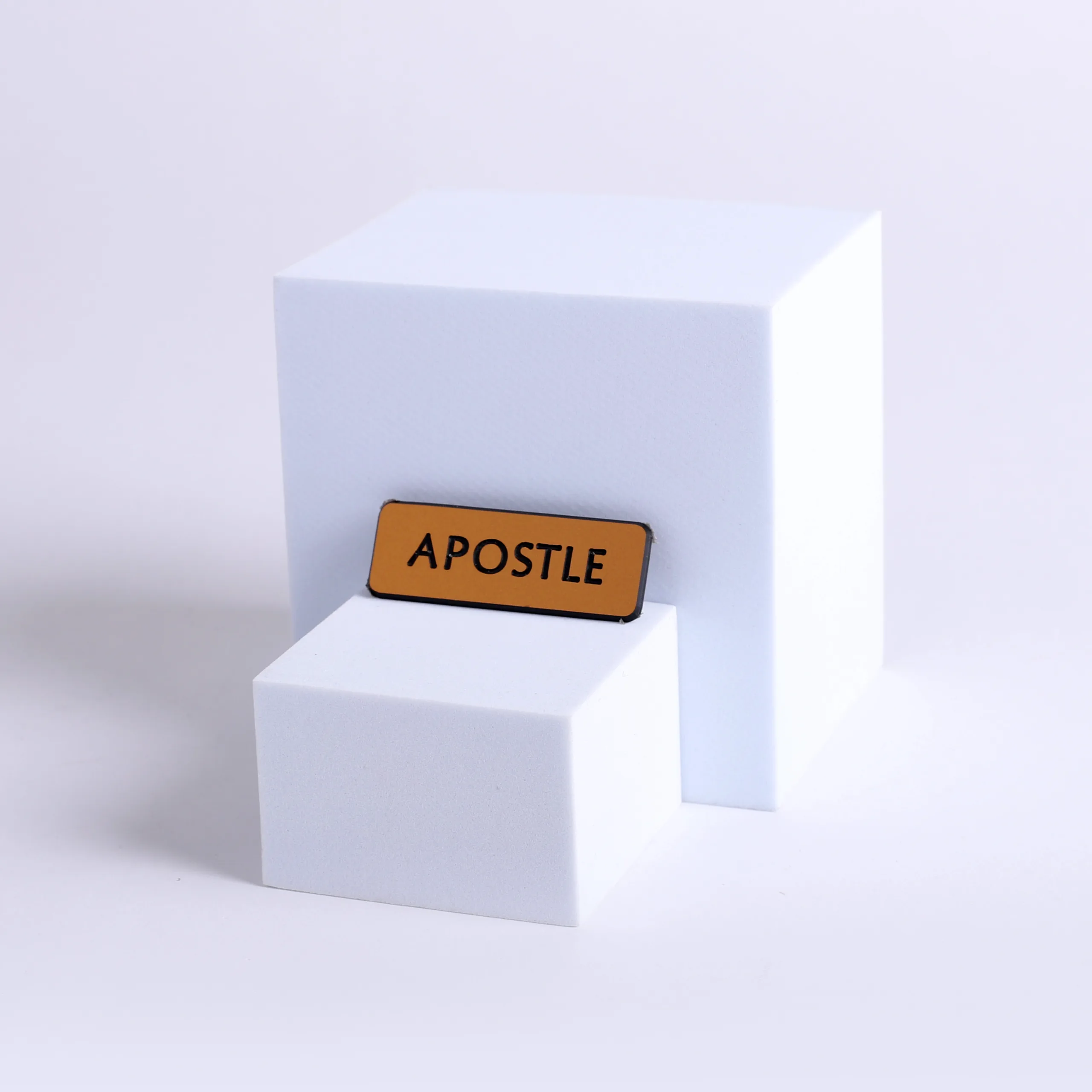 Badge Engraved Contemporary Apostle Gold Magnetic | Swanson Christian Products