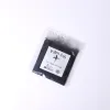 Black palm ash in a transparent ziplocked