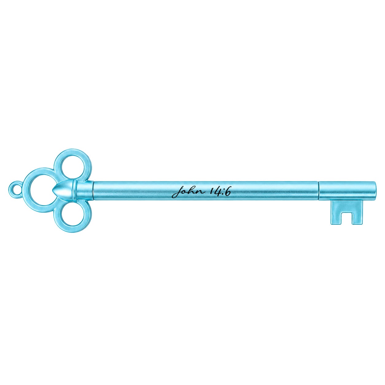 Blue Key Pen - 'Jesus Is the Key' John 14:6 Gel Ink - Pack of 12 - Image 4