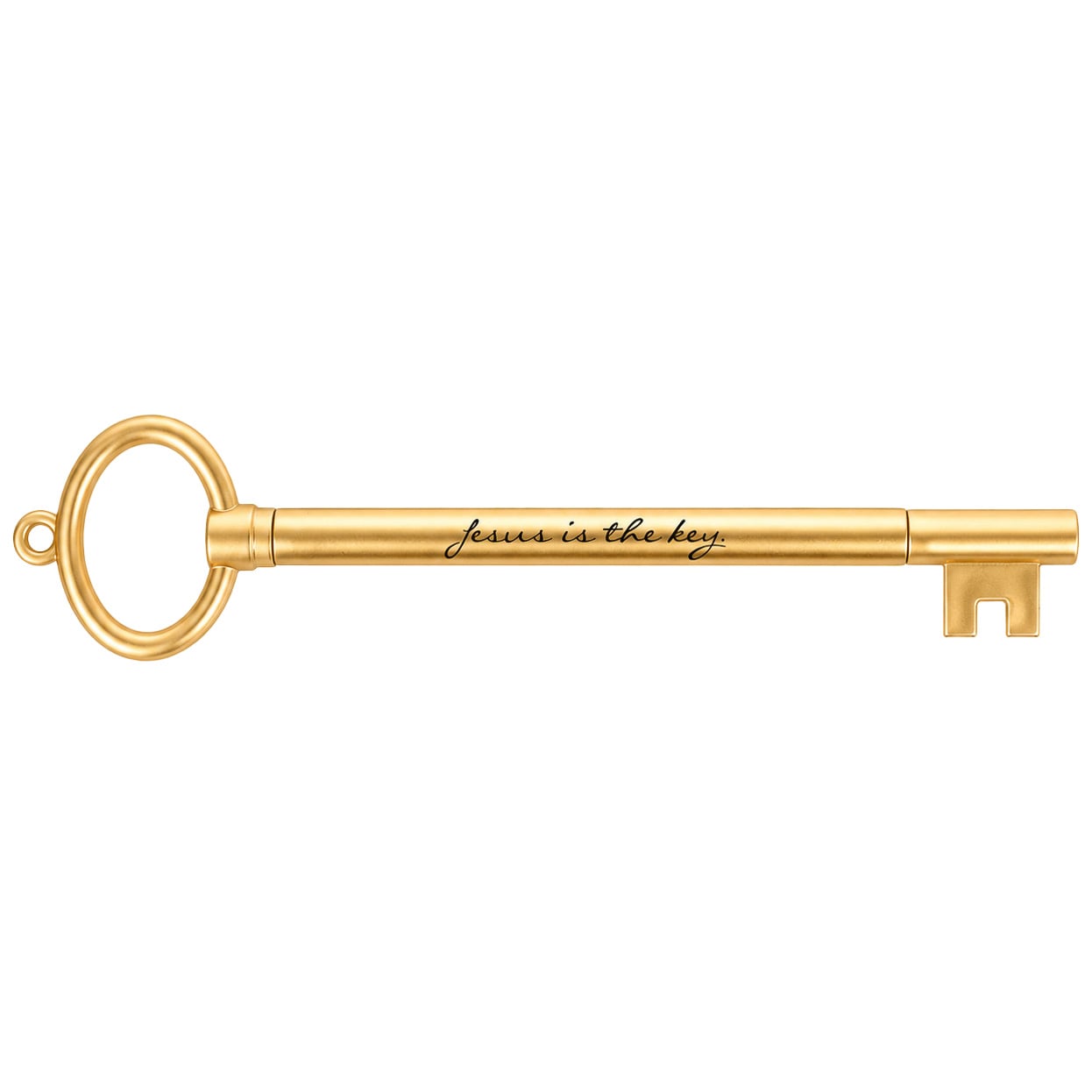 Gold Key Pen - 'Jesus Is the Key' John 14:6 Gel Ink - Pack of 12 - Image 4
