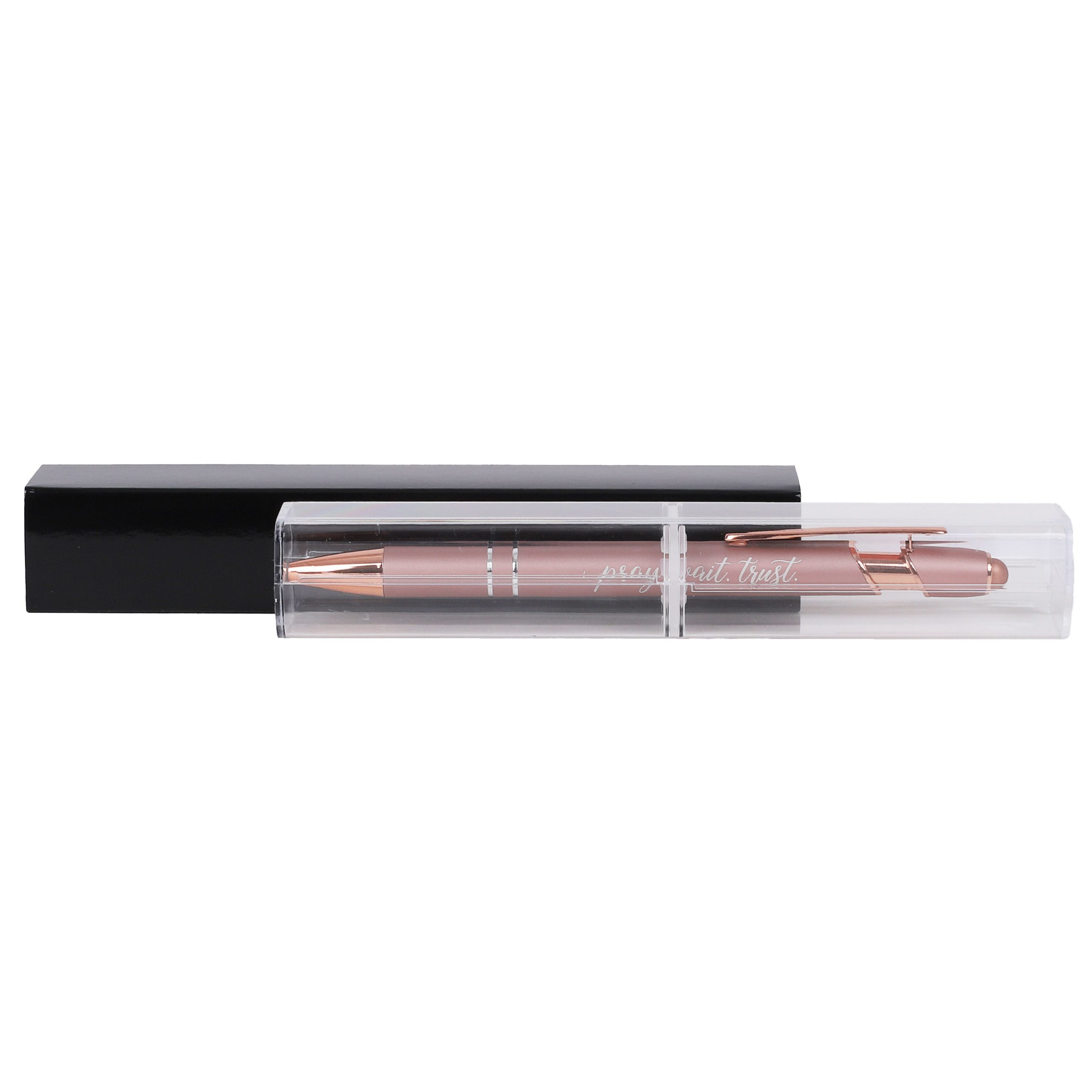 Gift Pen - Pray Wait Trust - Rose Gold - Stylus Tip - Image 6