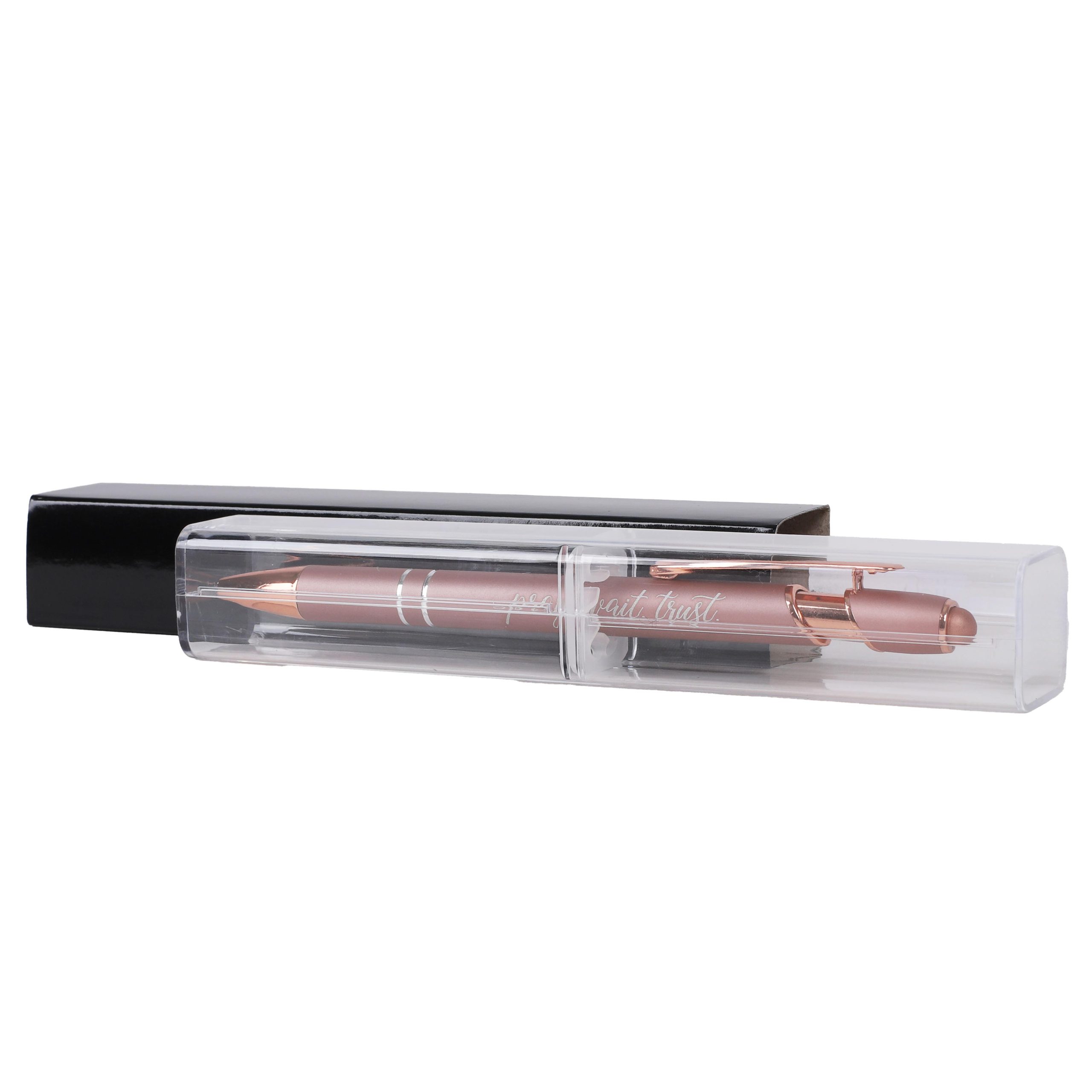 Gift Pen - Pray Wait Trust - Rose Gold - Stylus Tip - Image 5