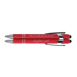 Gift Pen Soft Touch Motherhood Kingdom Work Coral