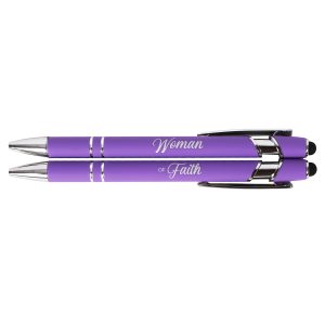 Gift Pen Soft Touch Woman of Faith Lavender