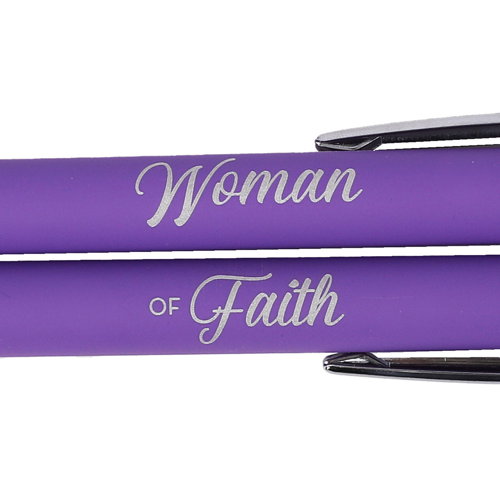 Gift Pen Soft Touch Woman of Faith Lavender - Image 3