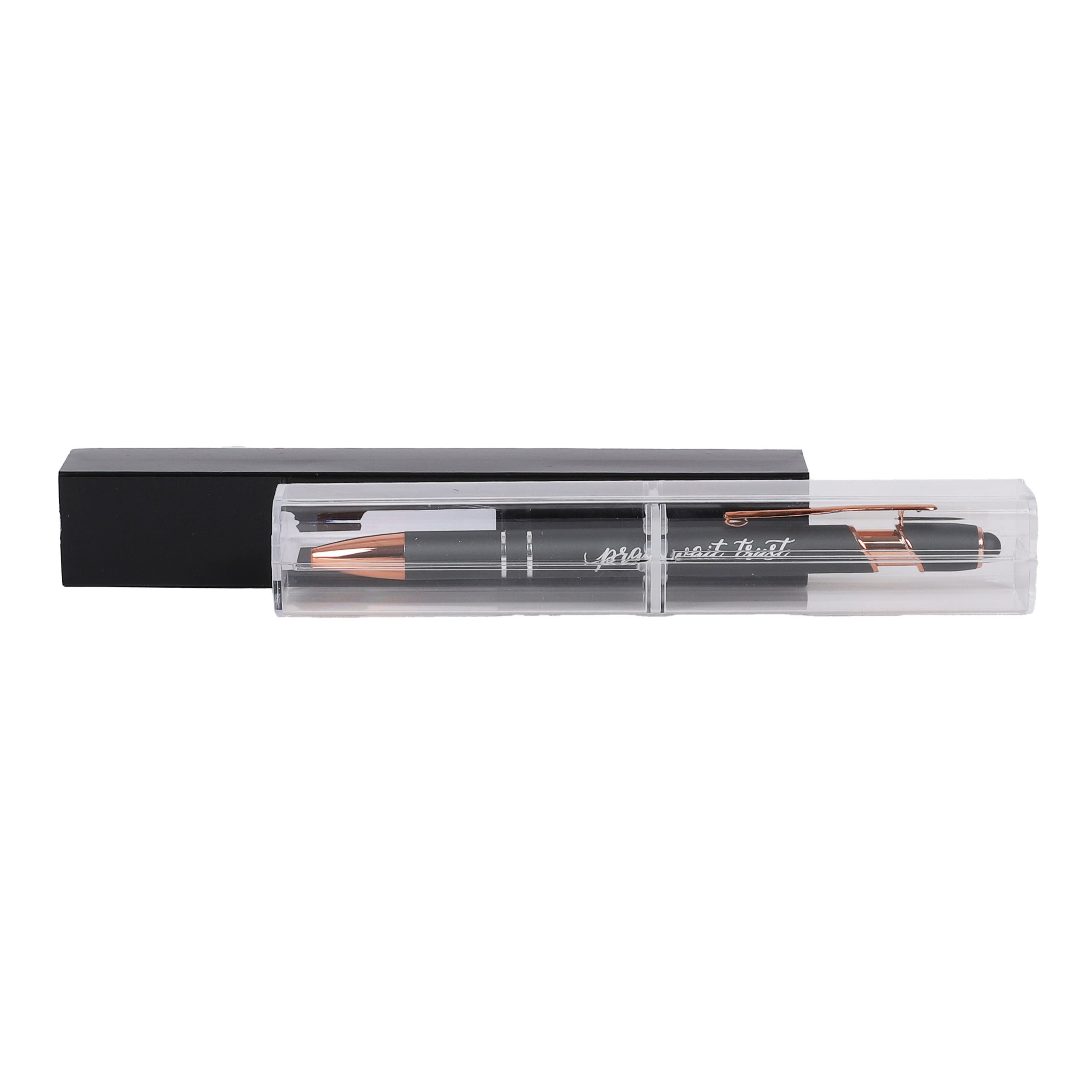 Gift Pen - Pray Wait Trust - Gun Metal - Stylus Tip - Image 4