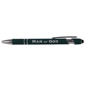 Gift Pen Soft Touch Man of God Green
