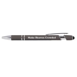 Gift Pen Soft Touch Make Heaven Crowded Grey