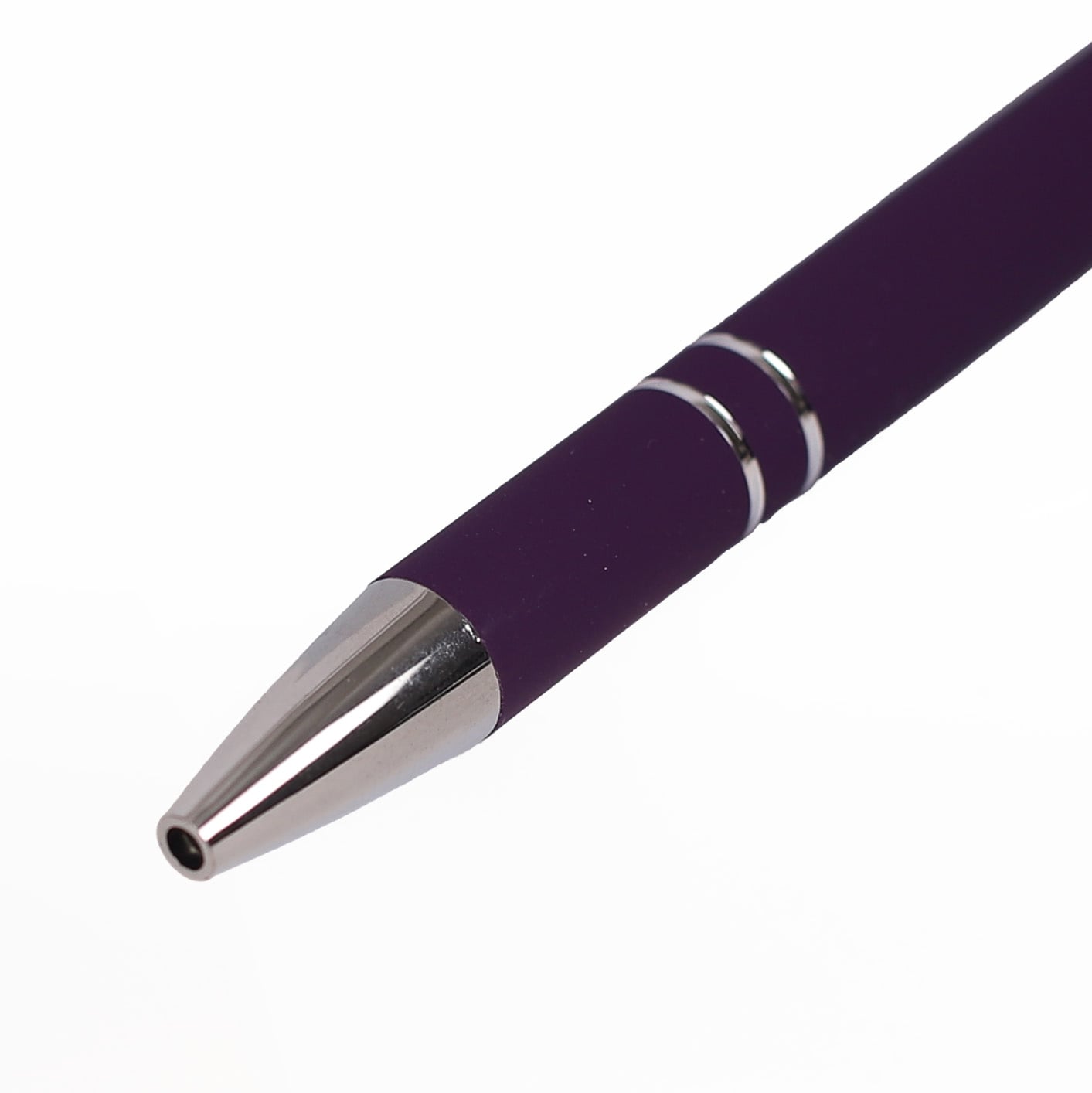 Apostle Pen - Purple Soft Touch Ballpoint and Stylus - Image 3