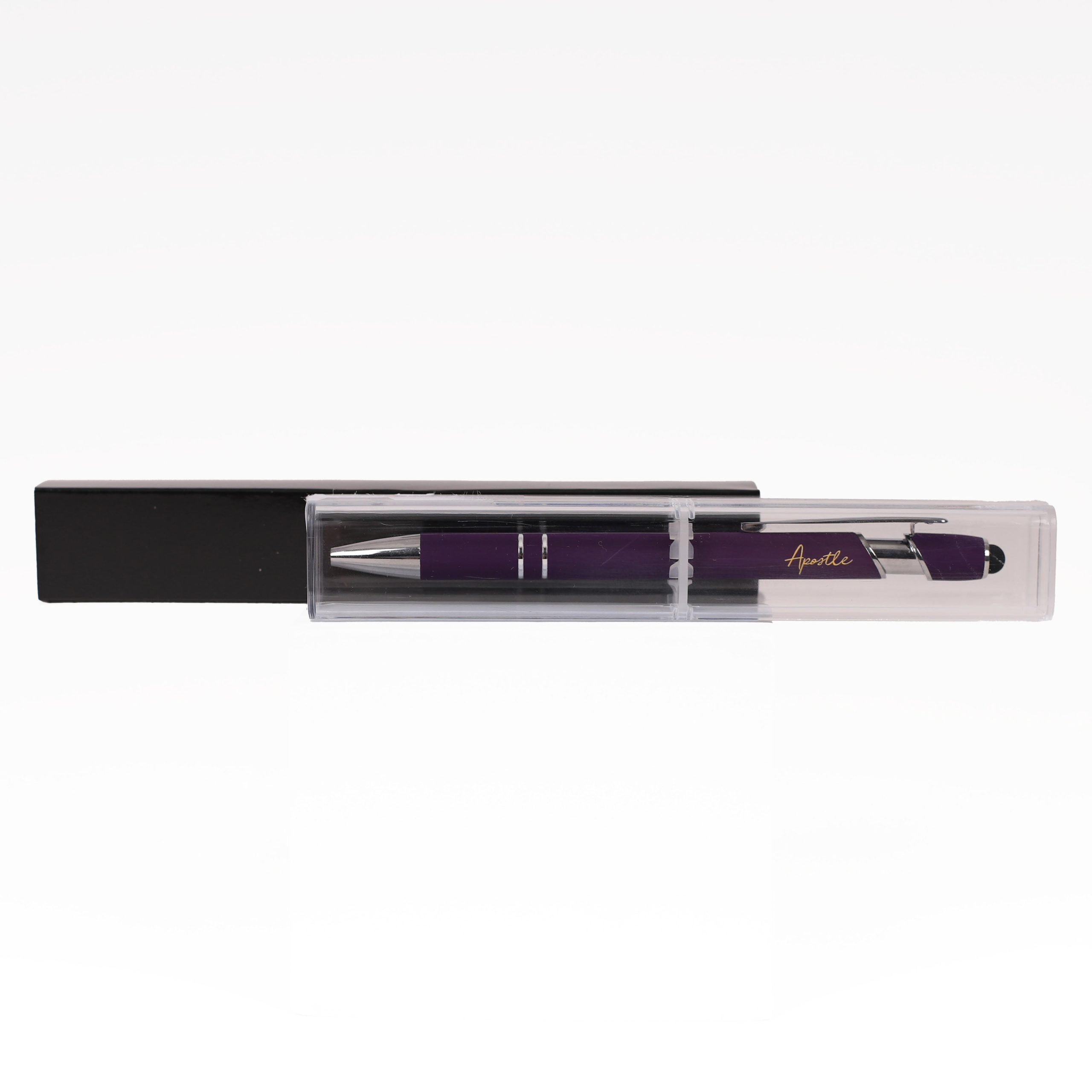 Apostle Pen - Purple Soft Touch Ballpoint and Stylus - Image 5