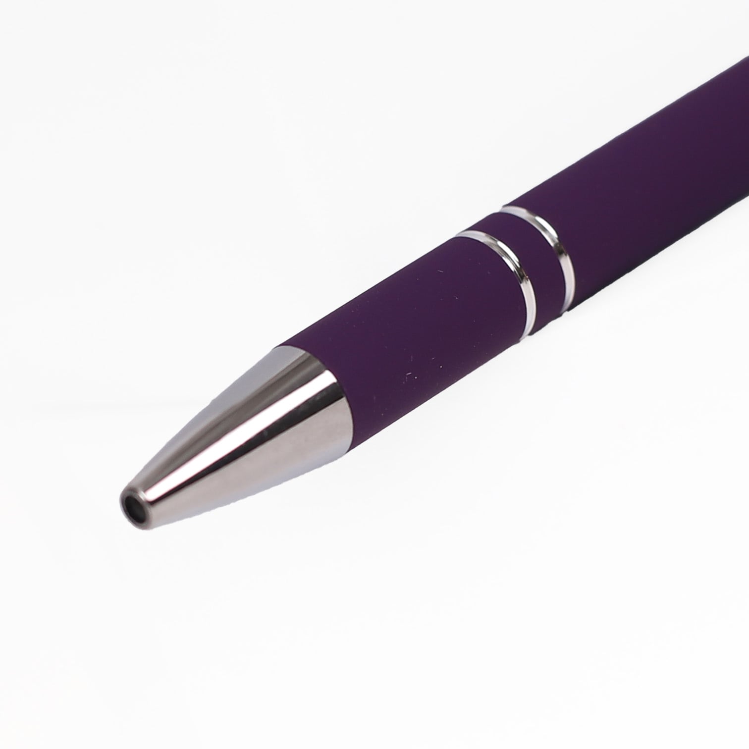 Bishop Pen - Purple Soft Touch Ballpoint and Stylus - Image 3