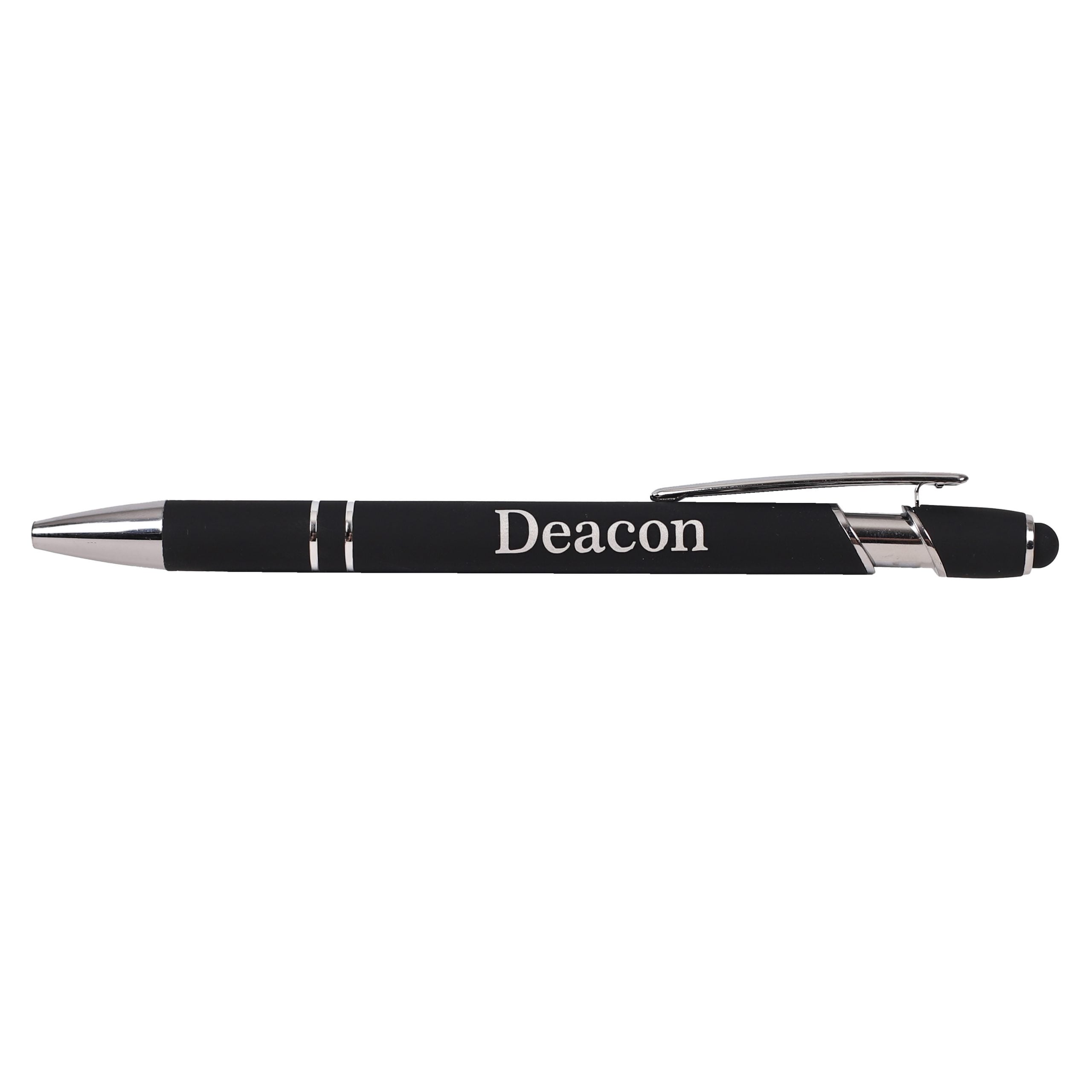 Deacon Pen - Black Soft Touch Ballpoint and Stylus