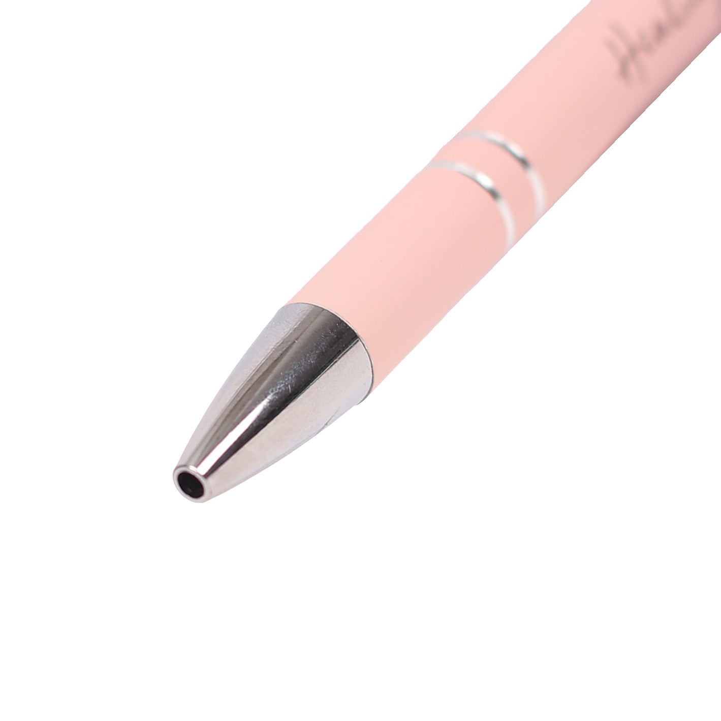 Healing Hands Pen - Jeremiah 17:14 Blush Soft Touch with Stylus - Image 4