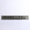 Sign Engraved Wood Memories Made Here Sage- Swanson Christian Products