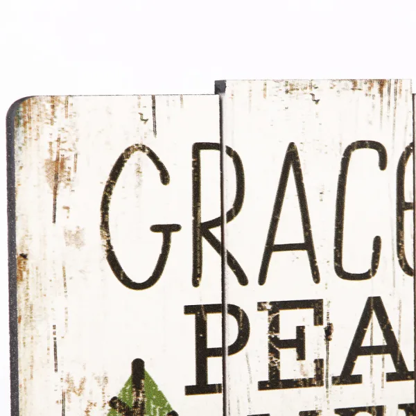 Wall Decor Wood Slat Grace Peace Mercy- Swanson Christian Products
