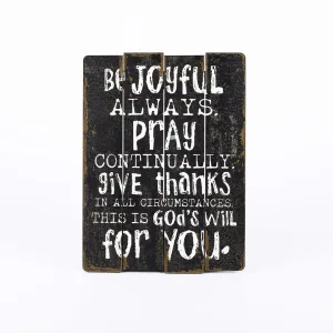 Wall Decor Wood Slat Be Joyful