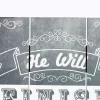 Wall Decor Wood Slat Chalk Print He Will Finish- Swanson Christian Products
