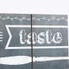 Wall Decor Wood Slat Chalk Print Taste & See- Swanson Christian Products