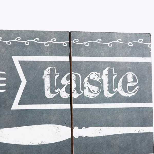 Wall Decor Wood Slat Chalk Print Taste & See- Swanson Christian Products