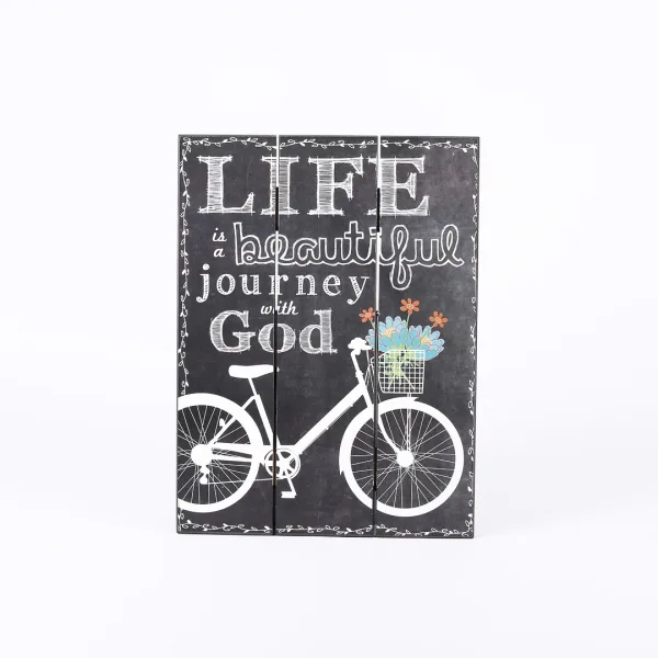 Wall Decor - Wood Slat - Life Is A Beautiful Journey - 12 x 16 | Swanson Christian Products