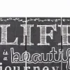 Wall Decor - Wood Slat - Life Is A Beautiful Journey - 12 x 16 | Swanson Christian Products