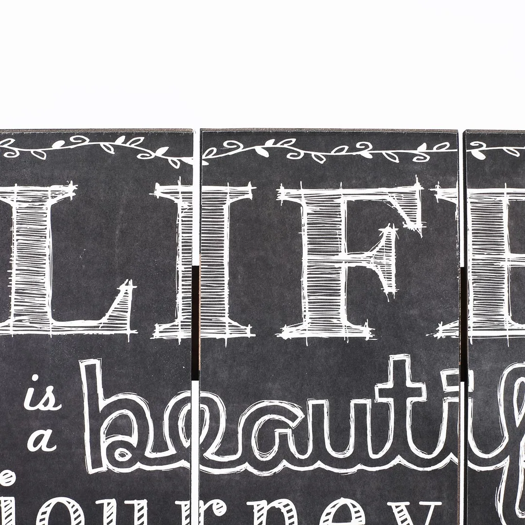 Wall Decor - Wood Slat - Life Is A Beautiful Journey - 12 x 16 | Swanson Christian Products