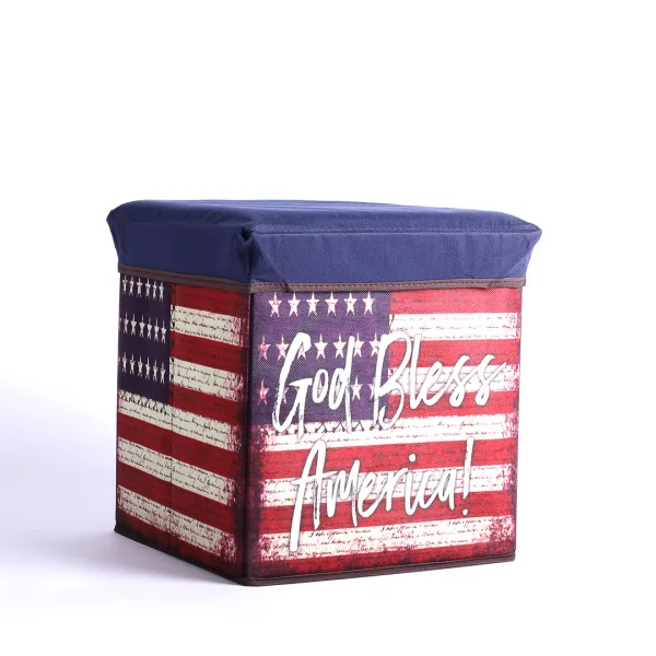 Collapsible Storage Box God Bless America- Swanson Christian Products