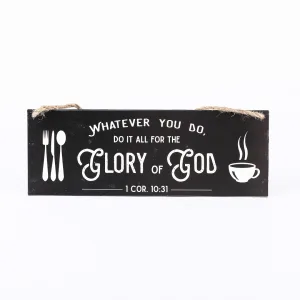 Wall Decor Metal W/ Rope Glory Of God