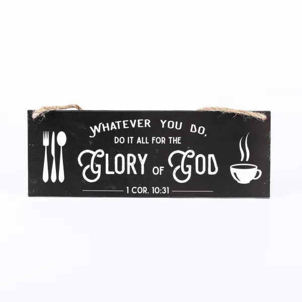 Wall Decor Metal w/ Rope Glory Of God- Swanson Christian Products