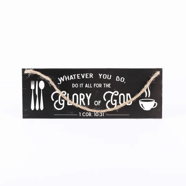 Wall Decor Metal w/ Rope Glory Of God- Swanson Christian Products