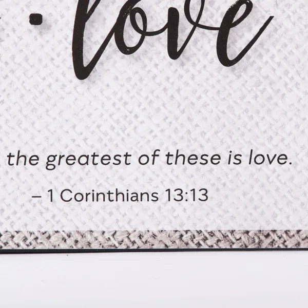 Wall Decor Metal w/ Rope Faith,Hope,Love- Swanson Christian Products