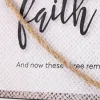 Wall Decor Metal w/ Rope Faith,Hope,Love- Swanson Christian Products