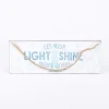 Wall Decor Metal w/ Rope Light Shine- Swanson Christian Products