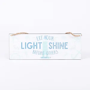 Wall Decor Metal W/ Rope Light Shine