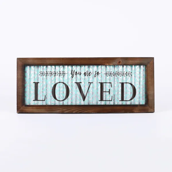 Wall Decor - Corrugated Tin - You Are So Loved - 20x8x.5 | Swanson Christian Products