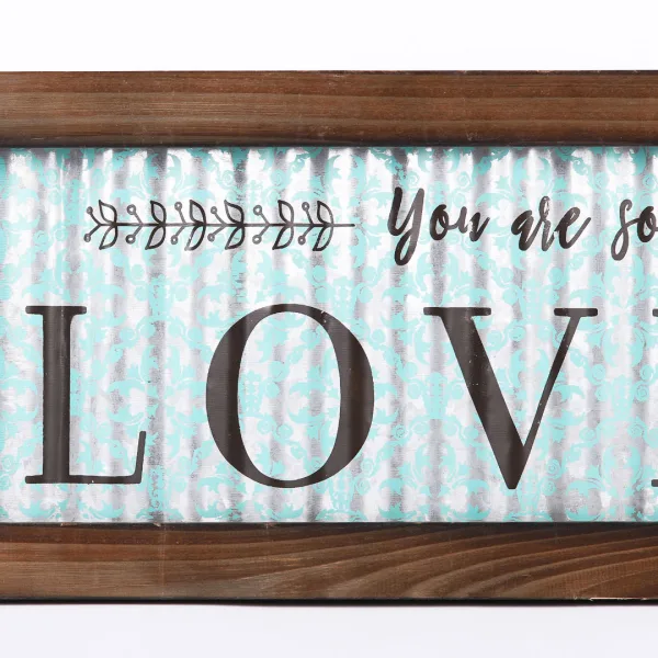 Wall Decor - Corrugated Tin - You Are So Loved - 20x8x.5 | Swanson Christian Products