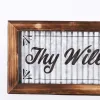 Wall Decor Corrugated Tin Thy Will Be Done 20x8x.5 | Swanson Christian Products